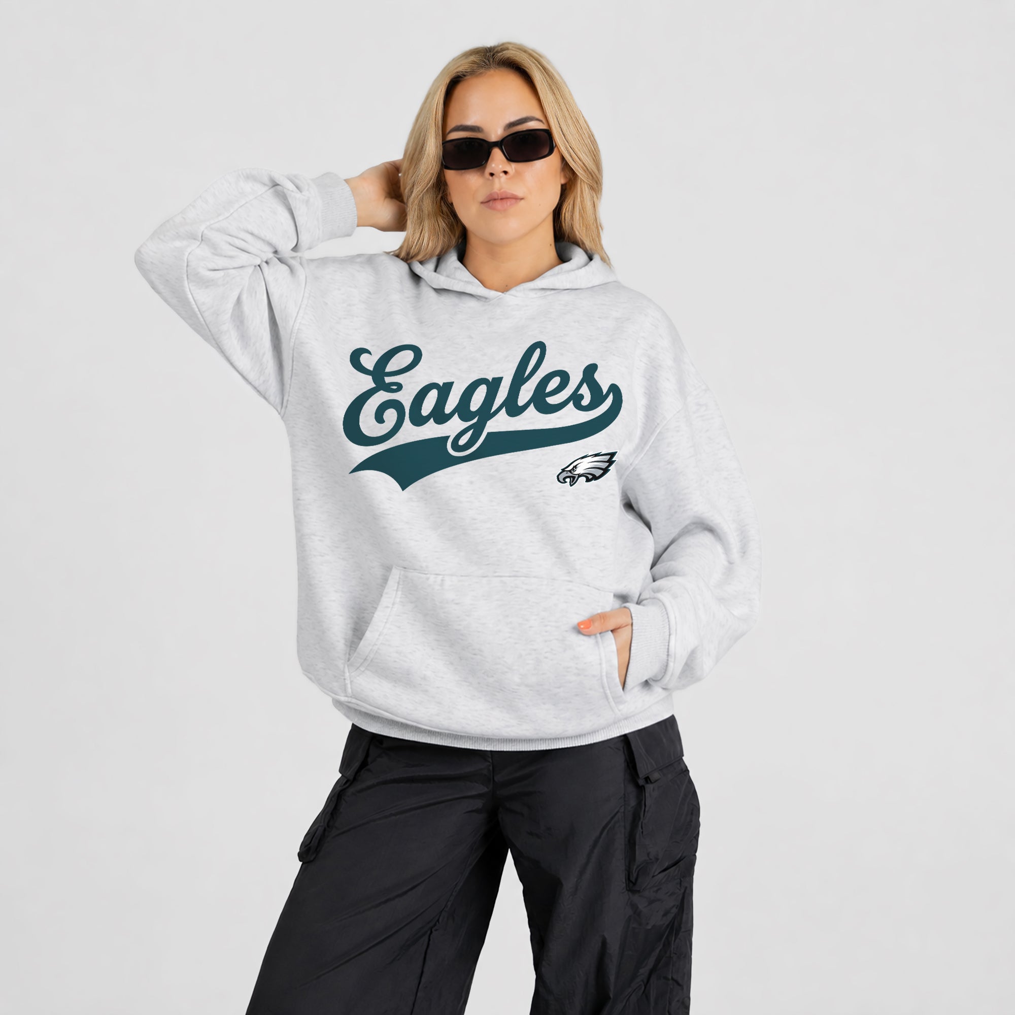 PHILADELPHIA EAGLES BIG ENERGY OVERSIZED PREMIUM WEIGHT HOODIE