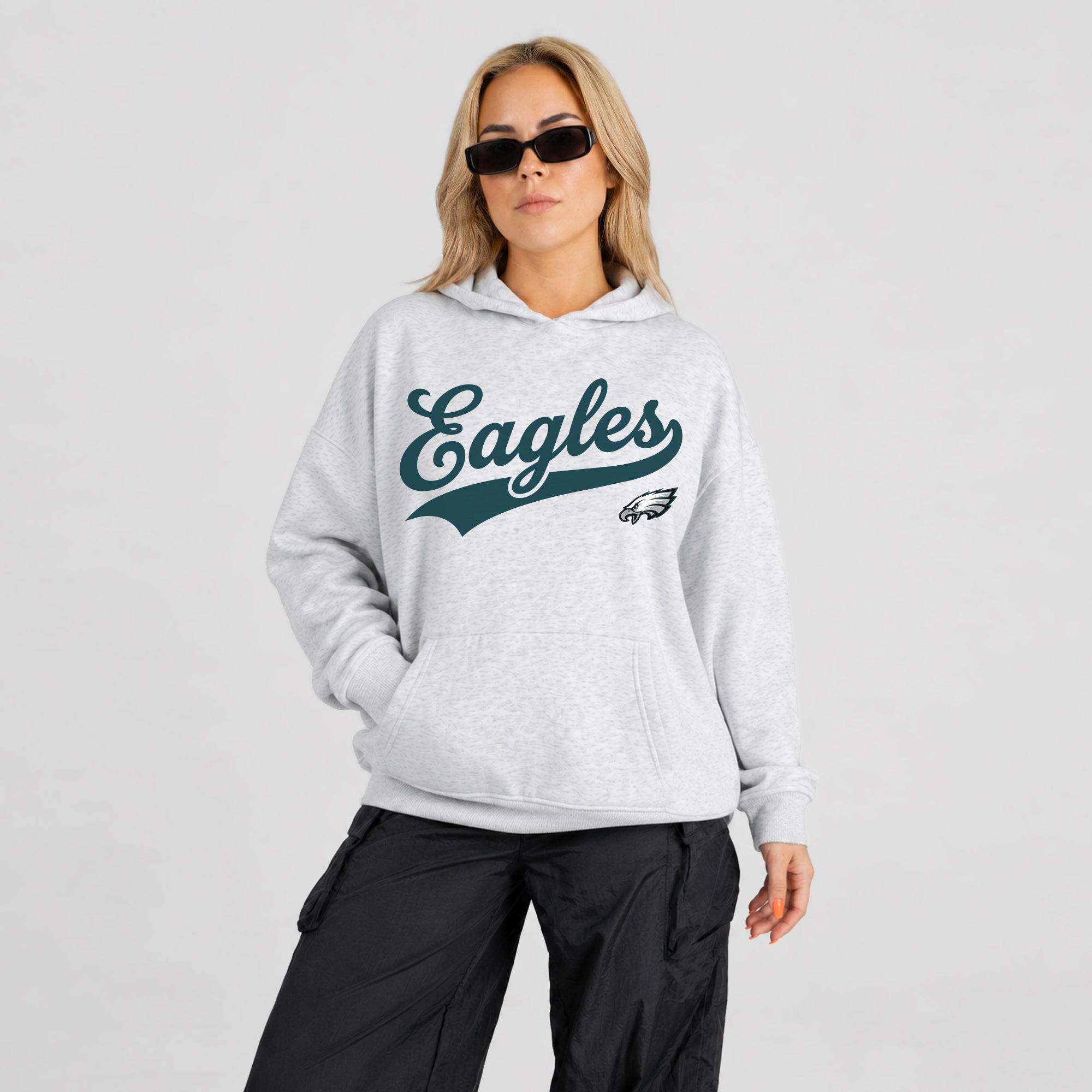 PHILADELPHIA EAGLES BIG ENERGY OVERSIZED PREMIUM WEIGHT HOODIE