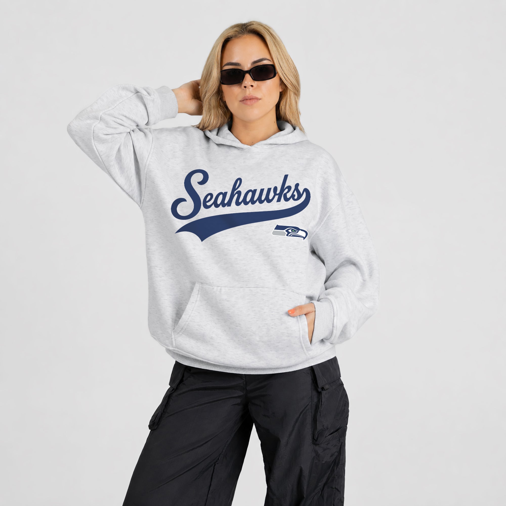 SEATTLE SEAHAWKS BIG ENERGY OVERSIZED PREMIUM WEIGHT HOODIE