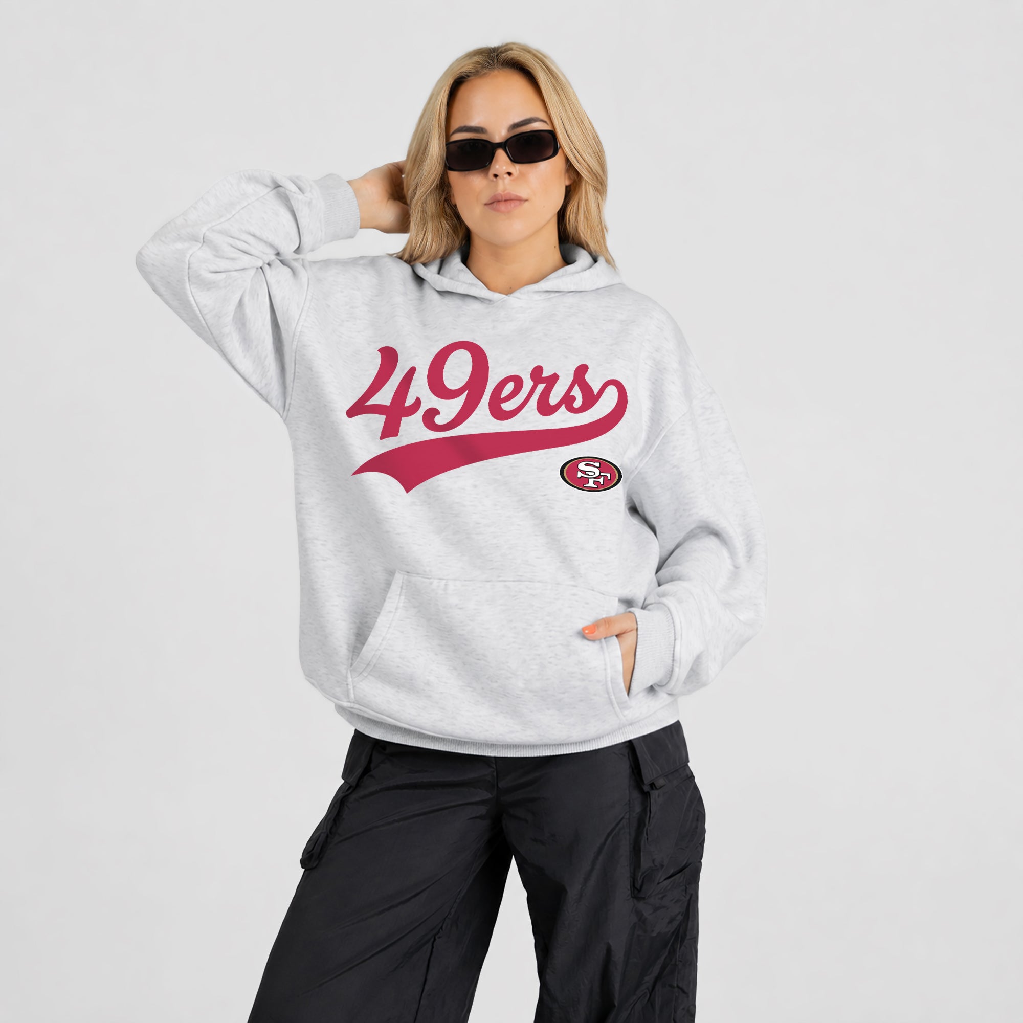 SAN FRANCISCO 49ERS BIG ENERGY OVERSIZED PREMIUM WEIGHT HOODIE