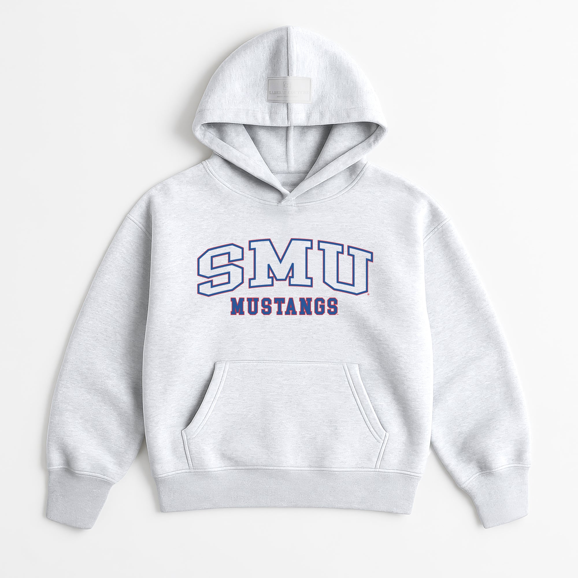 SMU MUSTANGS DAILY GRIND OVERSIZED PREMIUM WEIGHT UNISEX HOODIE