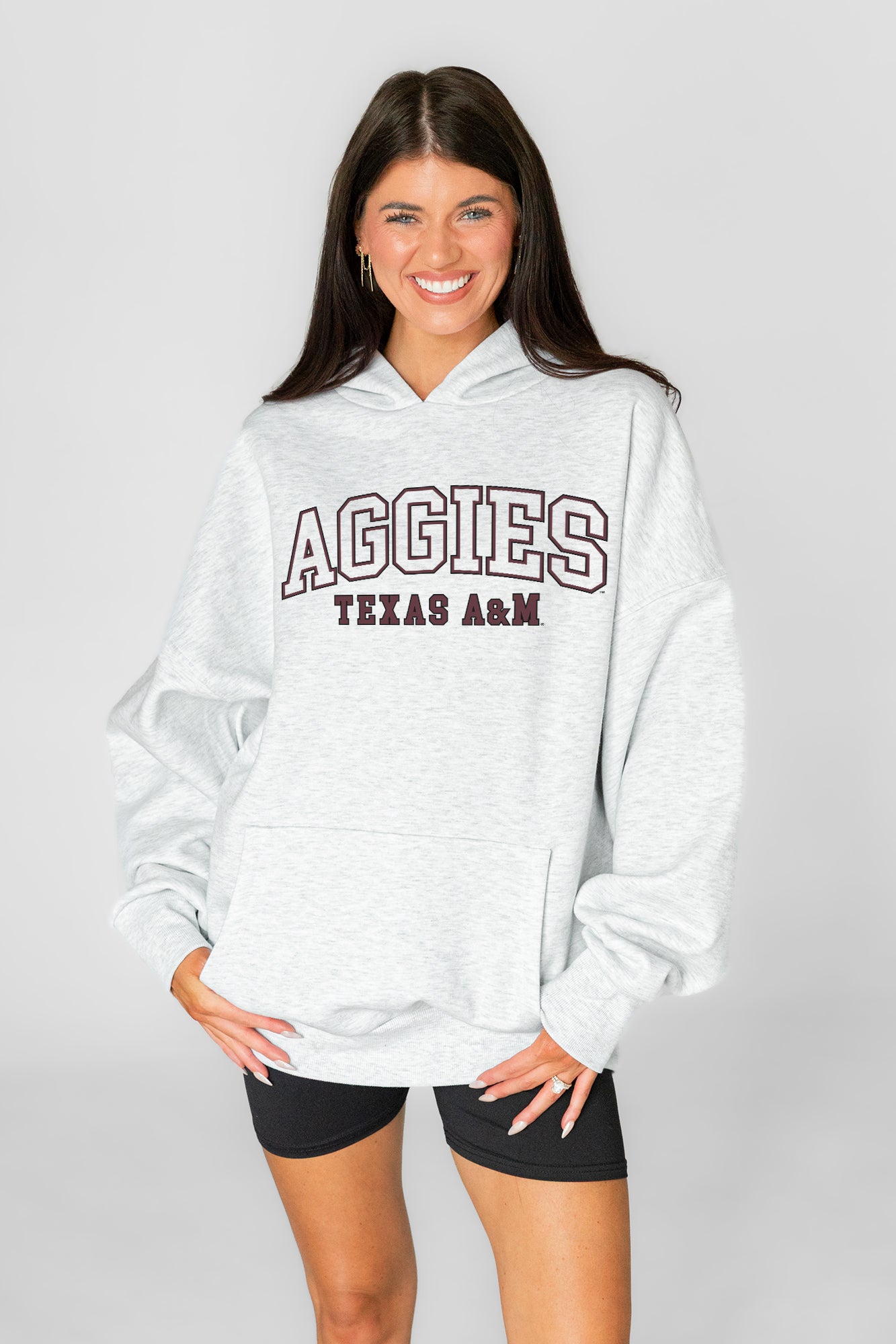 TEXAS A&M AGGIES DAILY GRIND OVERSIZED PREMIUM WEIGHT UNISEX HOODIE