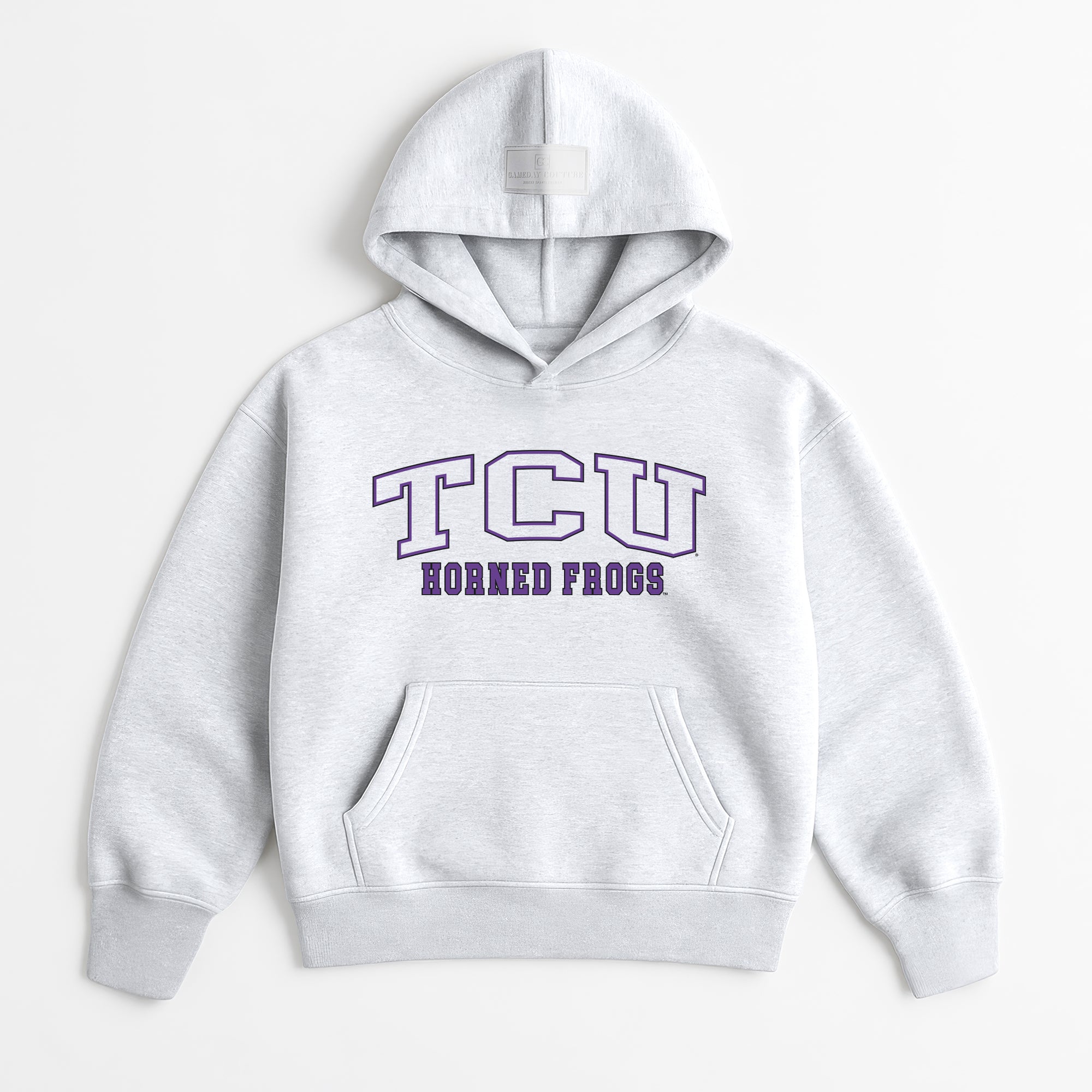 TCU HORNED FROGS DAILY GRIND OVERSIZED PREMIUM WEIGHT UNISEX HOODIE