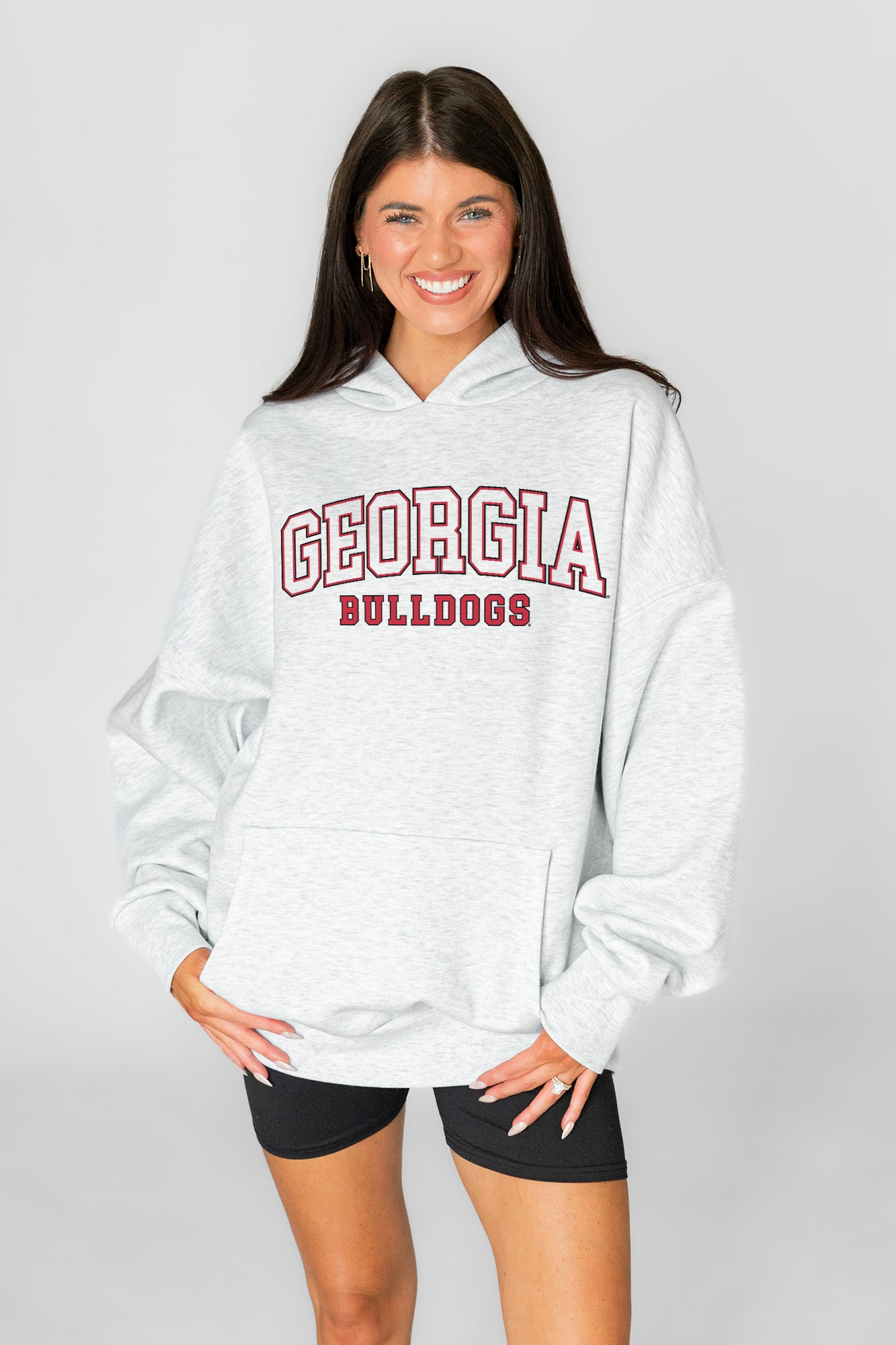 GEORGIA BULLDOGS DAILY GRIND OVERSIZED PREMIUM WEIGHT UNISEX HOODIE