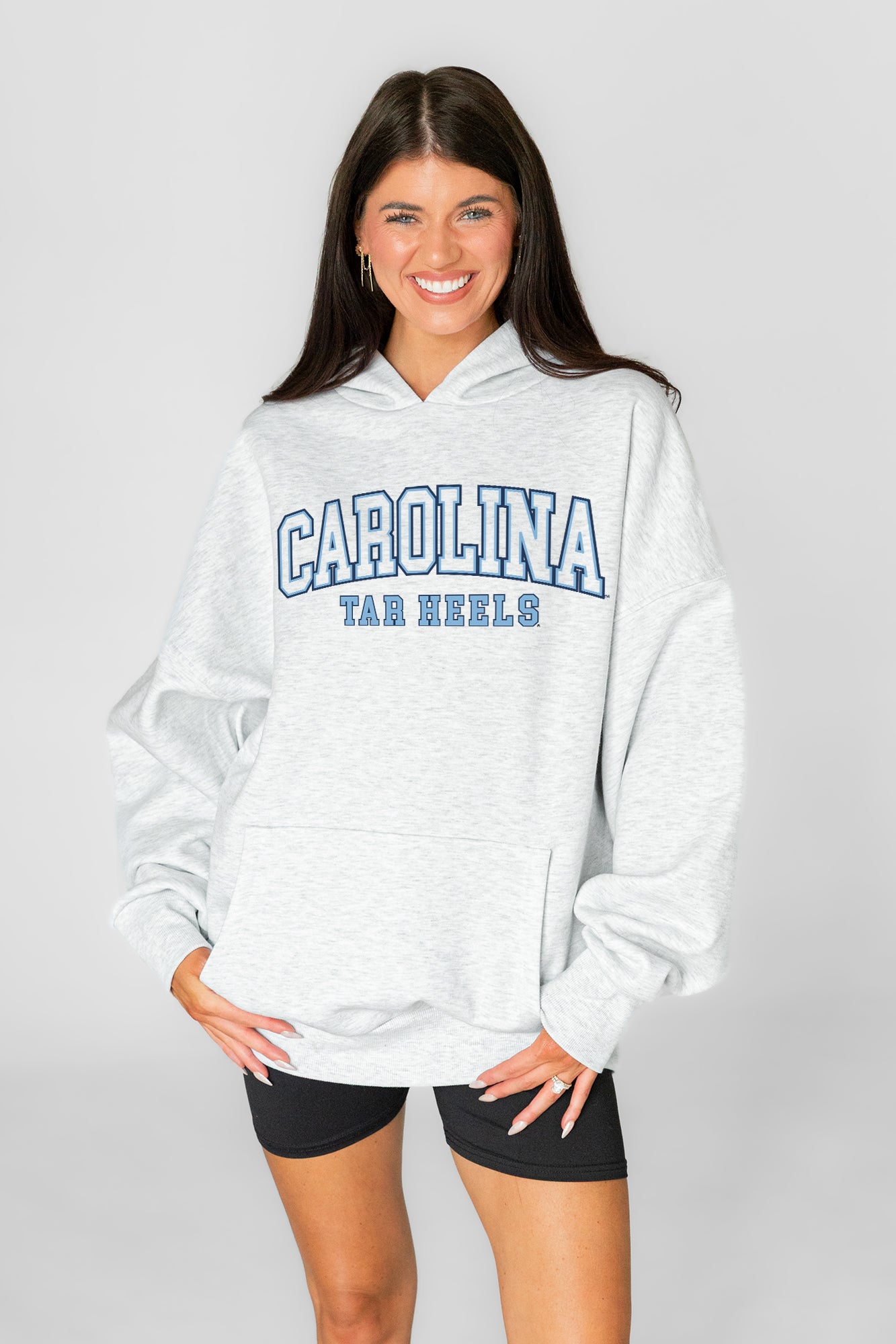 NORTH CAROLINA TAR HEELS DAILY GRIND OVERSIZED PREMIUM WEIGHT UNISEX HOODIE