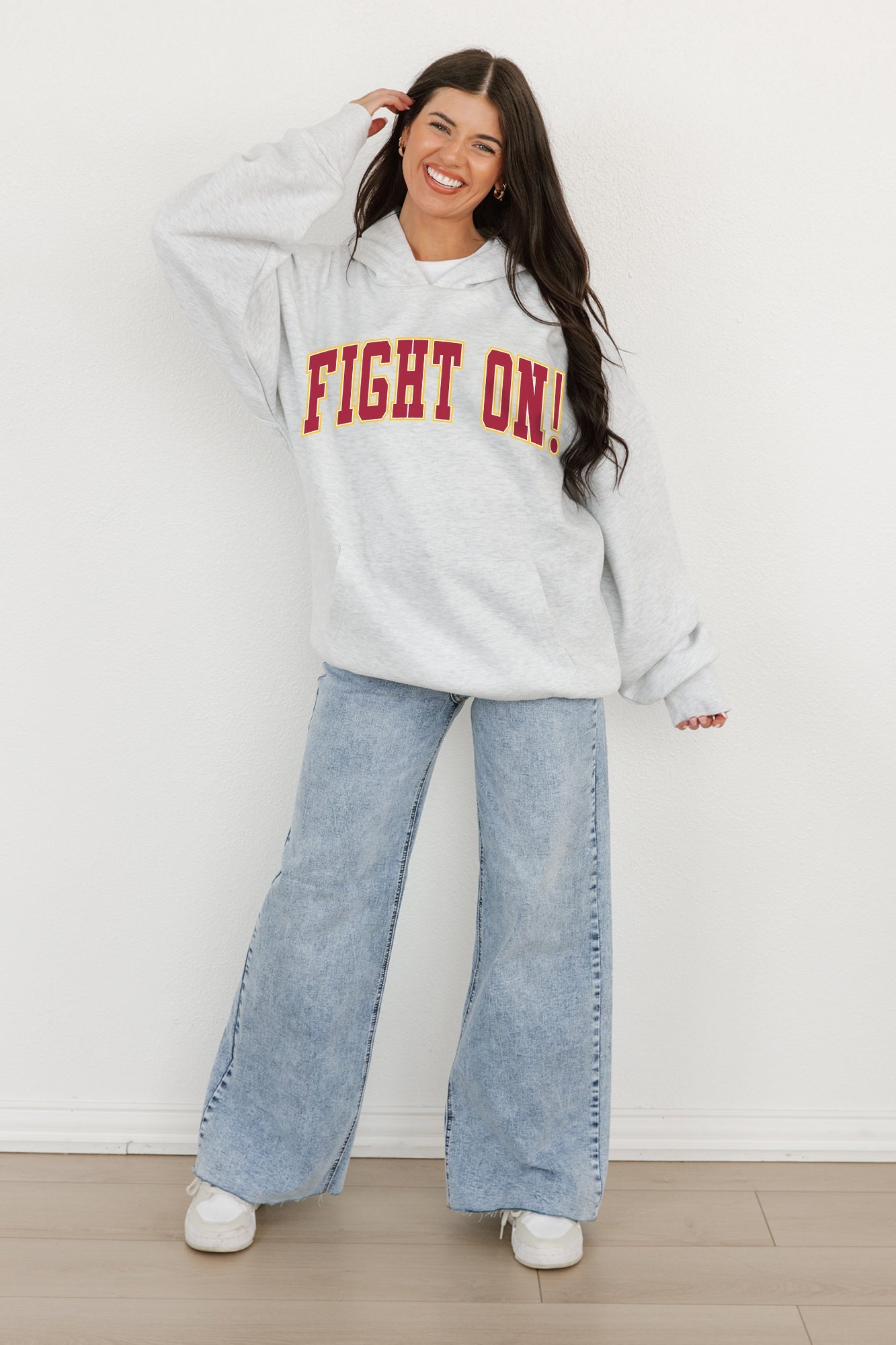 USC TROJANS WINNING LOOK OVERSIZED PREMIUM WEIGHT HOODIE BY MADI PREWETT TROUTT