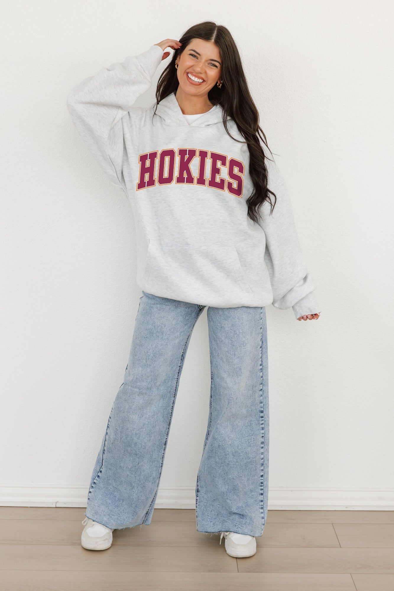VIRGINIA TECH HOKIES Winning Look Oversized Hoodie By Madi Prewett