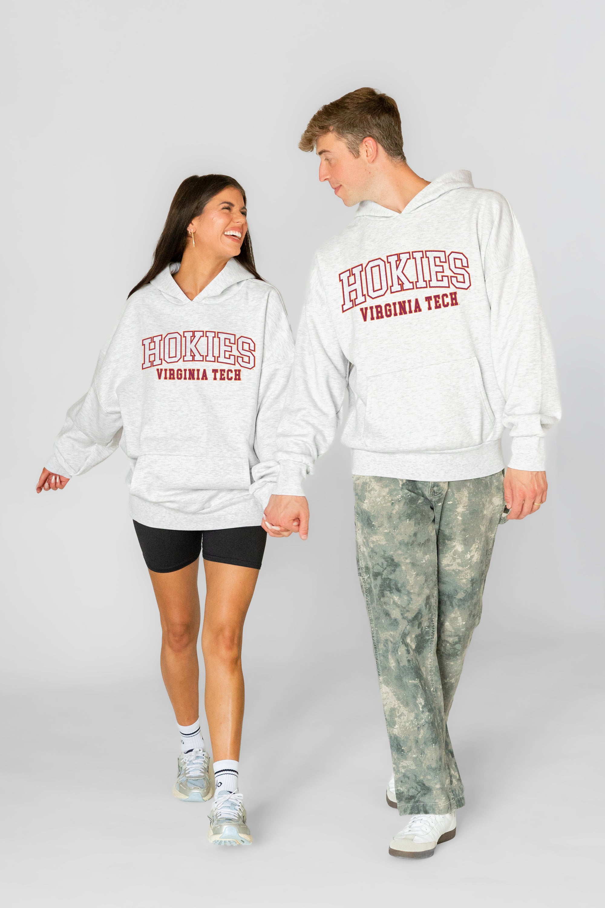 VIRGINIA TECH HOKIES DAILY GRIND OVERSIZED PREMIUM WEIGHT UNISEX HOODIE