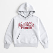 WISCONSIN BADGERS DAILY GRIND OVERSIZED PREMIUM WEIGHT UNISEX HOODIE