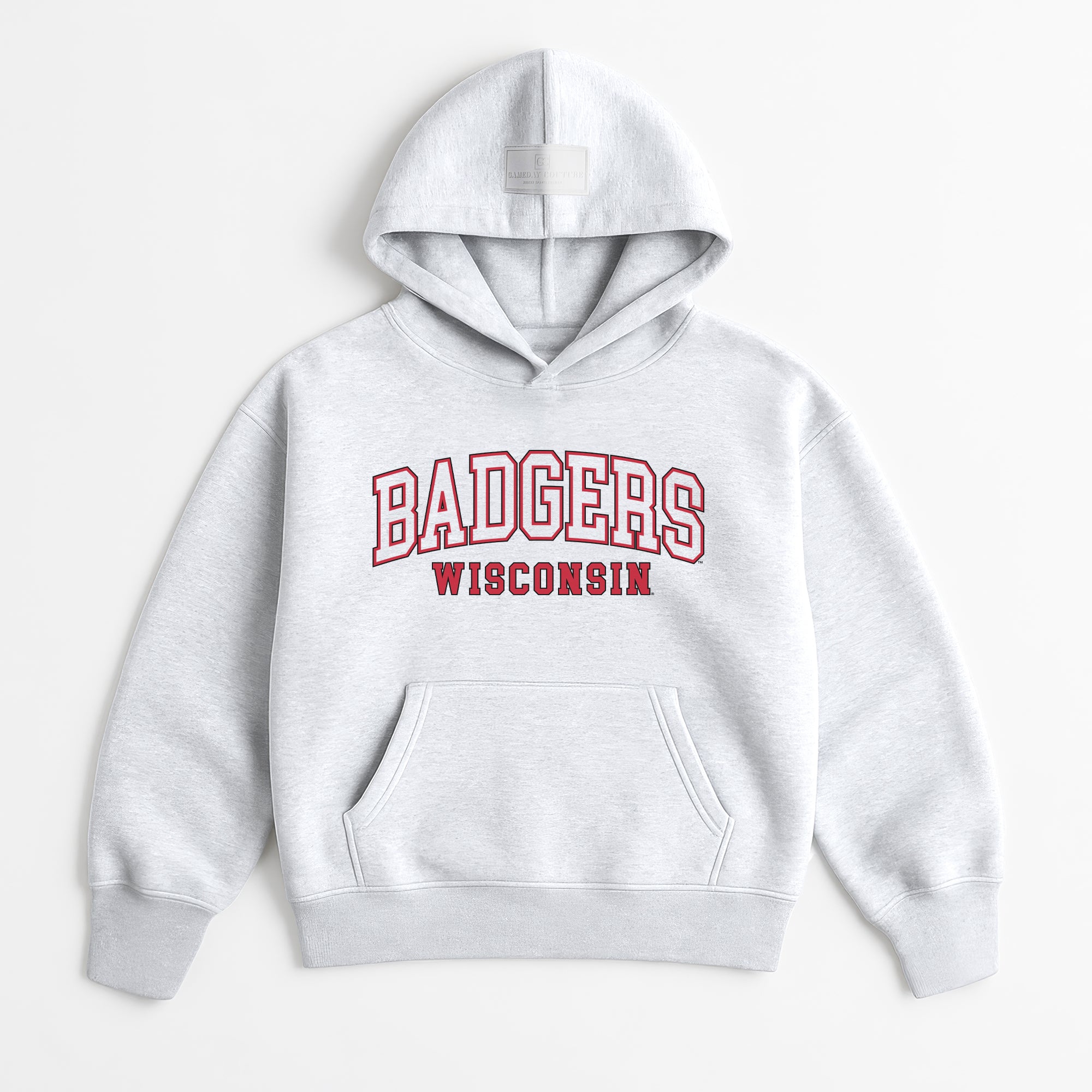WISCONSIN BADGERS DAILY GRIND OVERSIZED PREMIUM WEIGHT UNISEX HOODIE