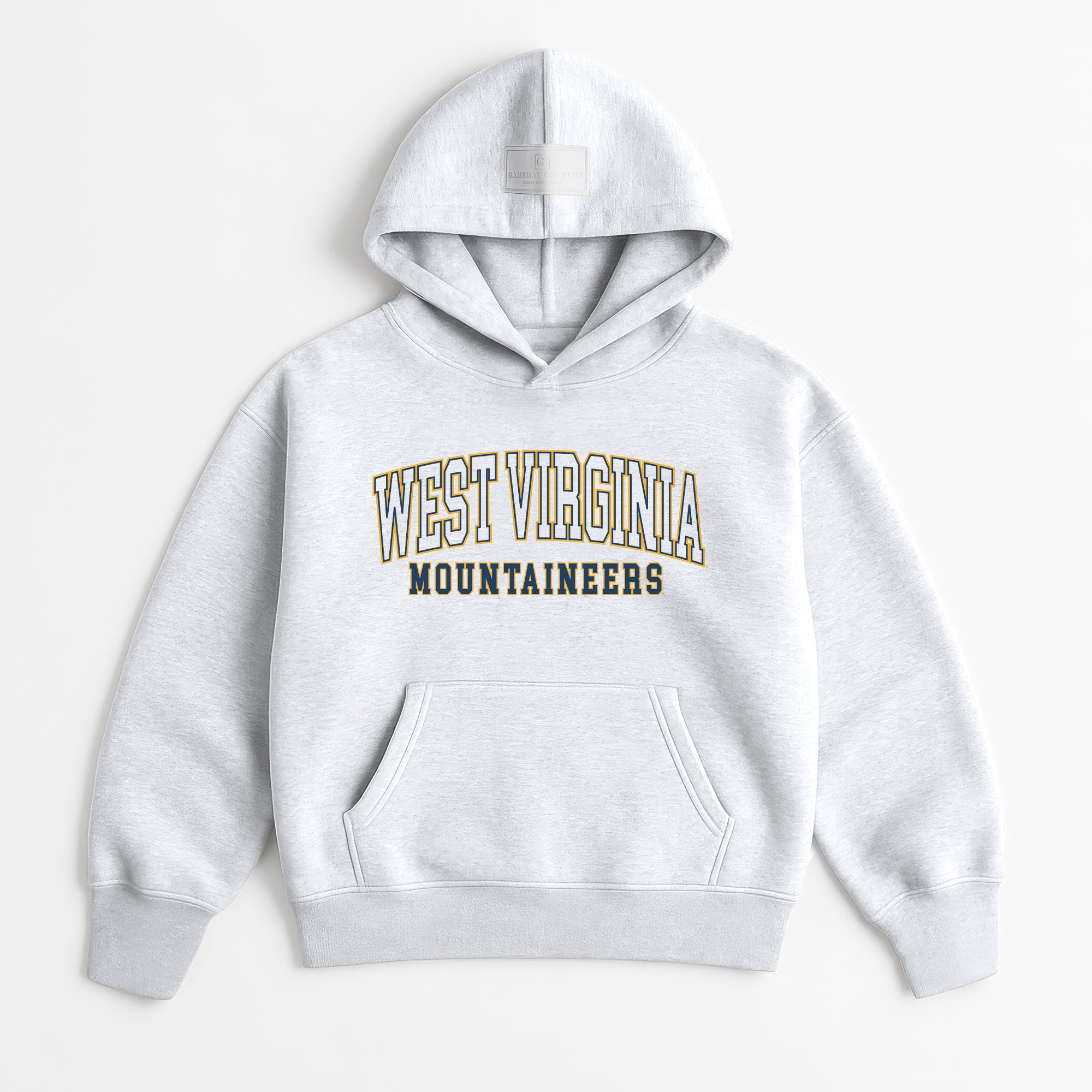 WEST VIRGINIA MOUNTAINEERS DAILY GRIND OVERSIZED PREMIUM WEIGHT UNISEX HOODIE