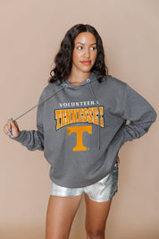 TENNESSEE VOLUNTEERS SIDELINE SHIMMER ALL-OVER MICRO-RHINESTONE SPARKLE HOODED SWEATSHIRT
