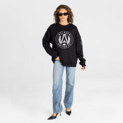 ATLANTA UNITED FC BOLD MOVE BLACK LABEL PREMIUM FLEECE DROP SHOULDER CREWNECK
