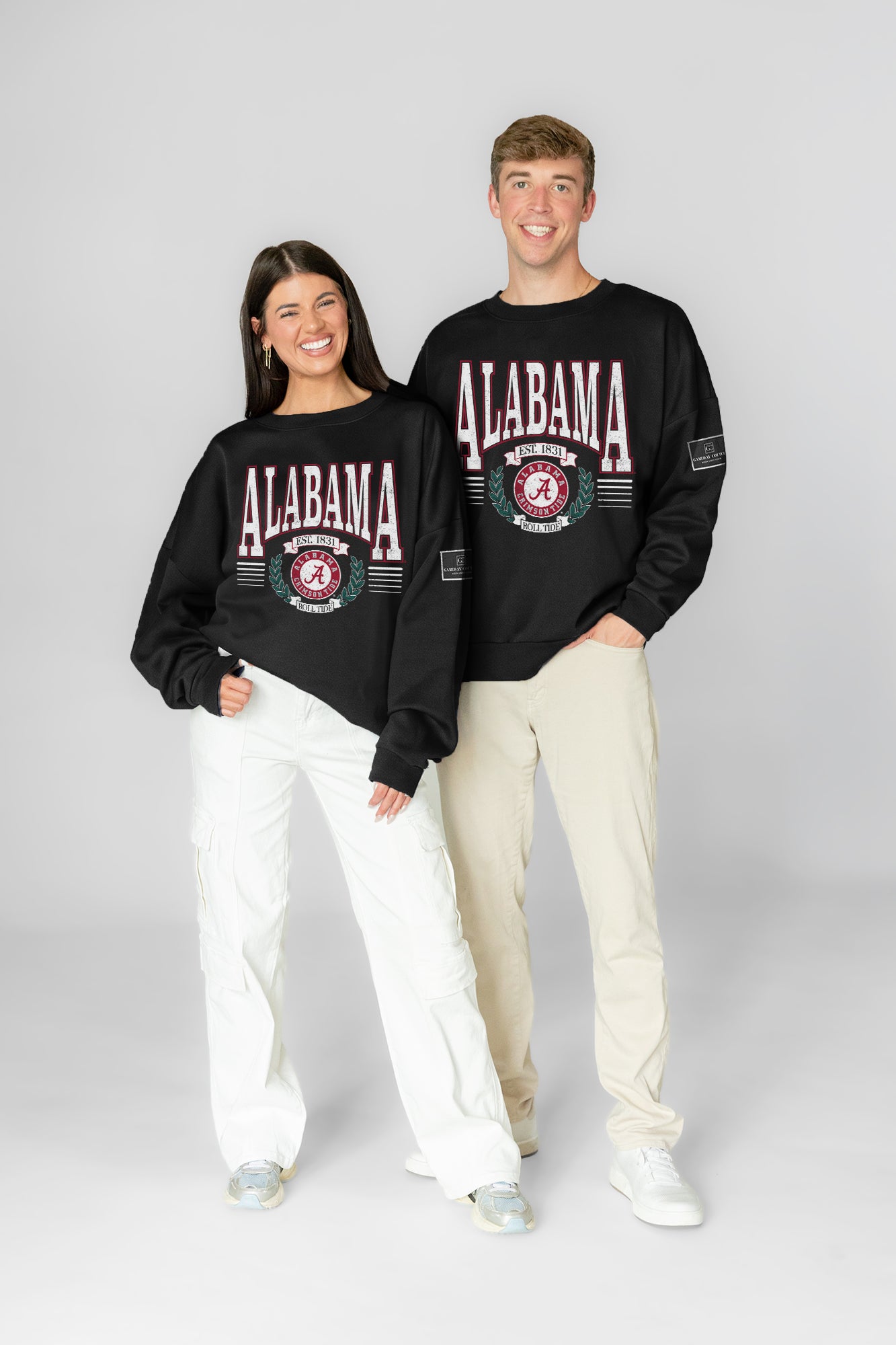 ALABAMA CRIMSON TIDE HONOR BOUND BLACK LABEL PREMIUM FLEECE CREWNECK