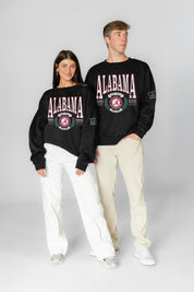 ALABAMA CRIMSON TIDE HONOR BOUND BLACK LABEL PREMIUM FLEECE CREWNECK