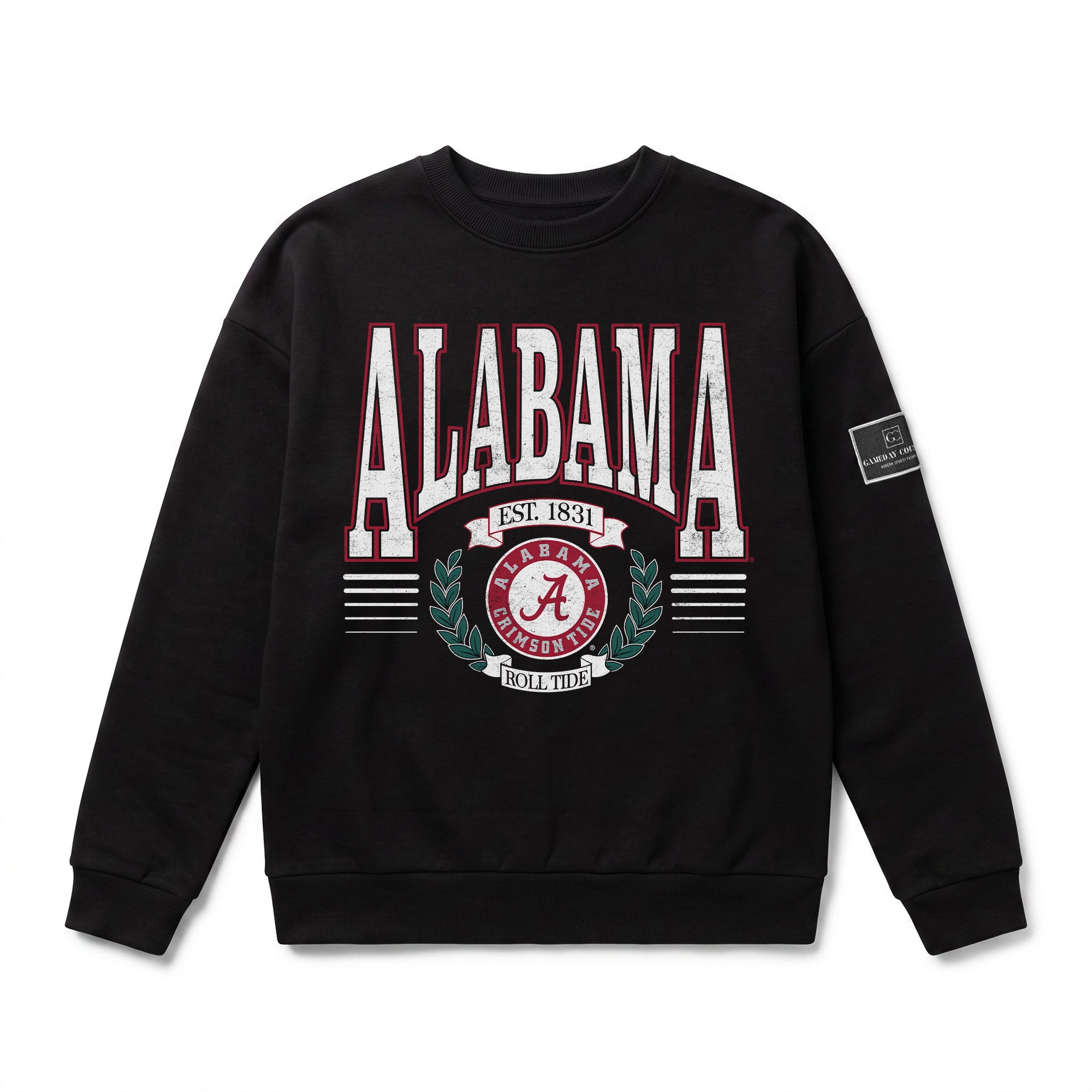 ALABAMA CRIMSON TIDE HONOR BOUND BLACK LABEL PREMIUM FLEECE CREWNECK