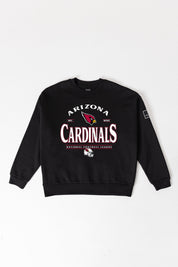 ARIZONA CARDINALS PLAYERS ONLY BLACK LABEL PREMIUM FLEECE DROP SHOULDER CREWNECK