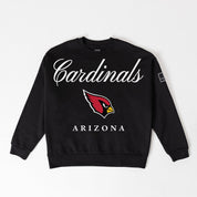ARIZONA CARDINALS LEGACY CLUB BLACK LABEL PREMIUM FLEECE DROP SHOULDER CREWNECK