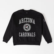ARIZONA CARDINALS FIERCE FLOW BLACK LABEL PREMIUM FLEECE DROP SHOULDER CREWNECK