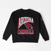 ARIZONA CARDINALS VICTORY PRIME BLACK LABEL PREMIUM FLEECE DROP SHOULDER CREWNECK
