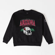 ARIZONA CARDINALS FIELD FOCUS BLACK LABEL PREMIUM FLEECE DROP SHOULDER CREWNECK