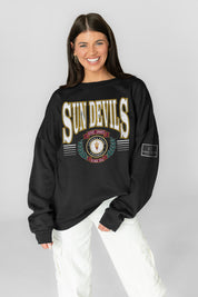 ARIZONA STATE SUN DEVILS HONOR BOUND BLACK LABEL PREMIUM FLEECE CREWNECK