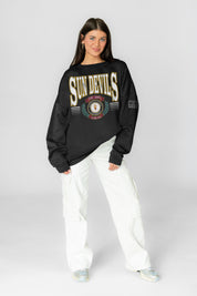 ARIZONA STATE SUN DEVILS HONOR BOUND BLACK LABEL PREMIUM FLEECE CREWNECK