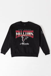 ATLANTA FALCONS POWERHOUSE PLAY BLACK LABEL PREMIUM FLEECE CREW SWEATSHIRT