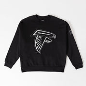 ATLANTA FALCONS BOLD MOVE BLACK LABEL PREMIUM FLEECE DROP SHOULDER CREWNECK