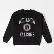 ATLANTA FALCONS FIERCE FLOW BLACK LABEL PREMIUM FLEECE DROP SHOULDER CREWNECK