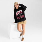 ATLANTA FALCONS VICTORY PRIME BLACK LABEL PREMIUM FLEECE DROP SHOULDER CREWNECK