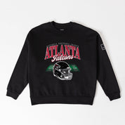 ATLANTA FALCONS FIELD FOCUS BLACK LABEL PREMIUM FLEECE DROP SHOULDER CREWNECK