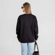 BALTIMORE RAVENS FIELD FOCUS BLACK LABEL PREMIUM FLEECE DROP SHOULDER CREWNECK