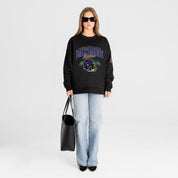BALTIMORE RAVENS FIELD FOCUS BLACK LABEL PREMIUM FLEECE DROP SHOULDER CREWNECK