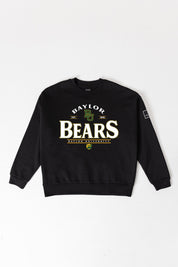 BAYLOR BEARS PLAYERS ONLY BLACK LABEL PREMIUM FLEECE DROP SHOULDER CREWNECK