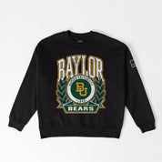 BAYLOR BEARS VICTORY LANE BLACK LABEL PREMIUM FLEECE DROP SHOULDER CREWNECK