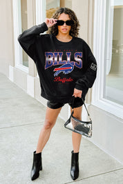 BUFFALO BILLS POWERHOUSE PLAY BLACK LABEL PREMIUM FLEECE CREW SWEATSHIRT