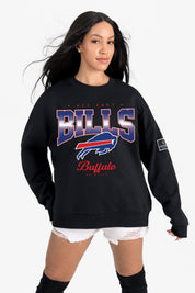 BUFFALO BILLS POWERHOUSE PLAY BLACK LABEL PREMIUM FLEECE CREW SWEATSHIRT