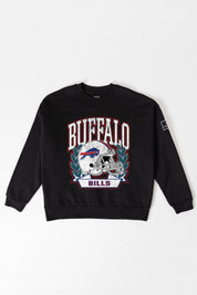 BUFFALO BILLS VICTORY LANE BLACK LABEL PREMIUM FLEECE CREW SWEATSHIRT