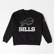BUFFALO BILLS BOLD MOVE BLACK LABEL PREMIUM FLEECE DROP SHOULDER CREWNECK