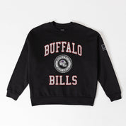 BUFFALO BILLS FIERCE FLOW BLACK LABEL PREMIUM FLEECE DROP SHOULDER CREWNECK