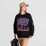 BUFFALO BILLS VICTORY PRIME BLACK LABEL PREMIUM FLEECE DROP SHOULDER CREWNECK