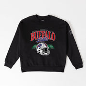BUFFALO BILLS FIELD FOCUS BLACK LABEL PREMIUM FLEECE DROP SHOULDER CREWNECK
