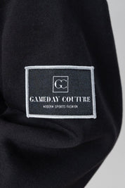 CAROLINA PANTHERS LEVEL UP BLACK LABEL PREMIUM FLEECE CREW SWEATSHIRT