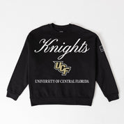 CENTRAL FLORIDA KNIGHTS LEGACY CLUB BLACK LABEL PREMIUM FLEECE DROP SHOULDER CREWNECK