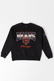 CHICAGO BEARS POWERHOUSE PLAY BLACK LABEL PREMIUM FLEECE CREW SWEATSHIRT