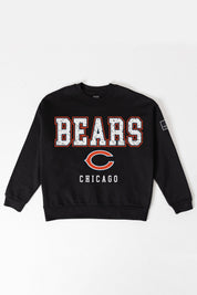 CHICAGO BEARS LEVEL UP BLACK LABEL PREMIUM FLEECE CREW SWEATSHIRT