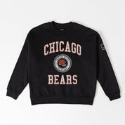 CHICAGO BEARS FIERCE FLOW BLACK LABEL PREMIUM FLEECE DROP SHOULDER CREWNECK