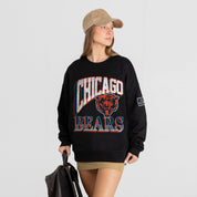 CHICAGO BEARS VICTORY PRIME BLACK LABEL PREMIUM FLEECE DROP SHOULDER CREWNECK