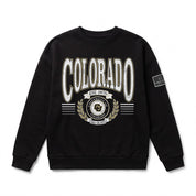 COLORADO BUFFALOES HONOR BOUND BLACK LABEL PREMIUM FLEECE CREWNECK